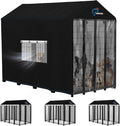 SIRUITON outdoor dog kennel cover front view heavy duty pet cage protection
