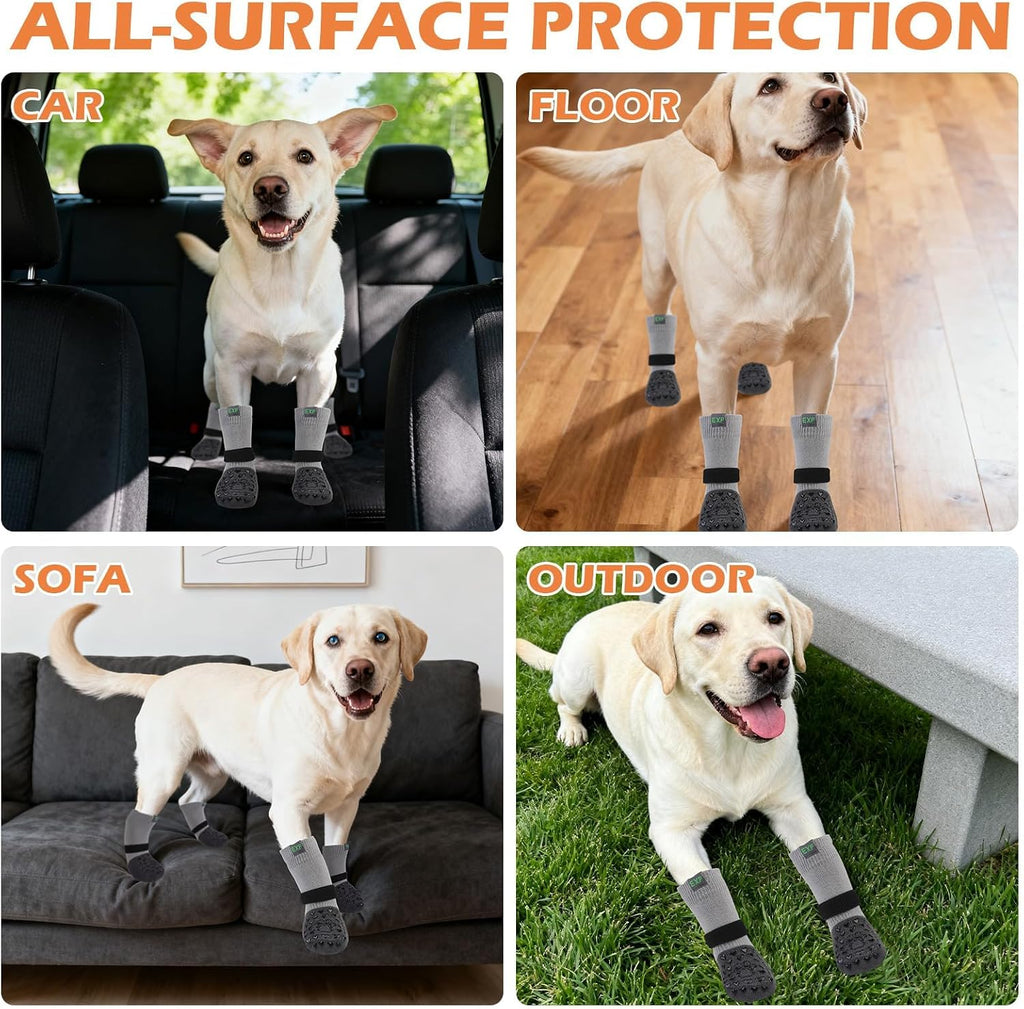 Expawlorer breathable cotton dog socks for all seasons