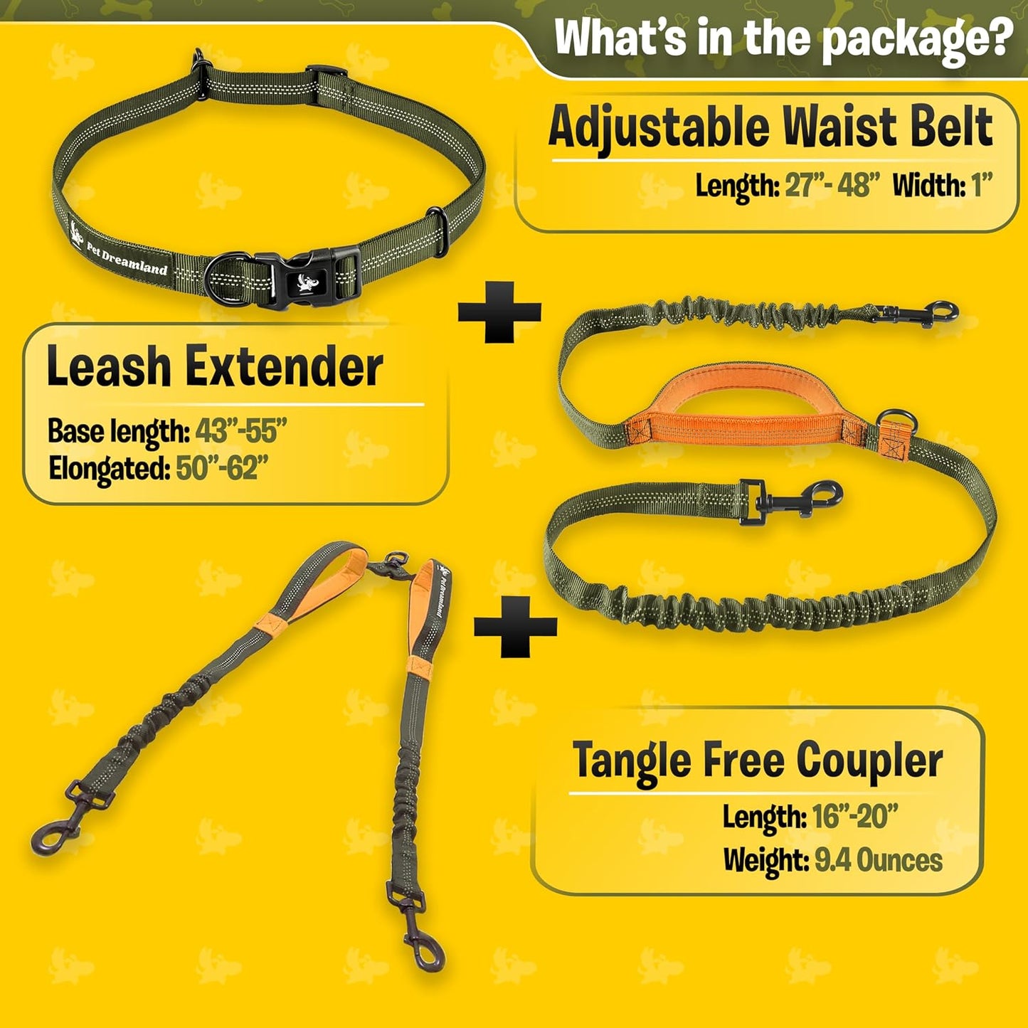 Pet Dreamland heavy duty double dog coupler tangle free swivel mechanism