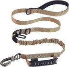 Hotsky Tactical Dog Leash Heavy Duty for Medium Large Dogs that Pull,4-6Ft Strong Bungee Shock Absorbing No Pull Dog Leash with Padded Double Handle and Car Seatbelt,Purple Camo - Image 14