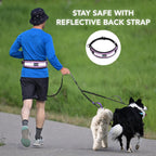 PetAmi double dog leash premium metal hardware clips and reinforced polyester webbing.