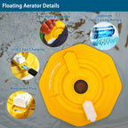 Top view of KBBYT octagonal bait aerator device