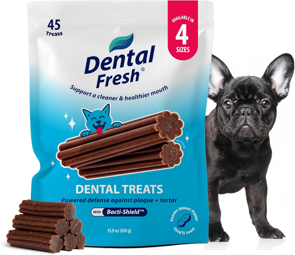 Dental Fresh Dental Treats for Large Dogs, Vet-Formulated Teeth Cleaning Dental Sticks to Help Reduce Plaque and Tartar and Freshen Breath, 15 Count Brush Free Dental Chews for Dogs 50 lbs and Up - Image 9