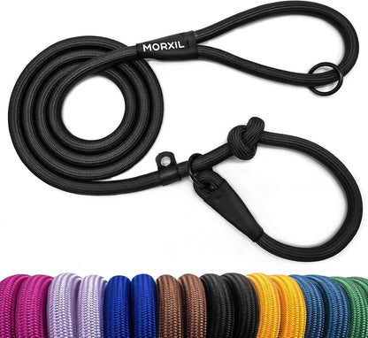 Slip Leads for Dogs, Heavy Duty No Pull Dog Training Leash, 6FT Strong Nylon Rope Slip Leash for Large Medium Dogs, Durable Comfortable Pet Control Leashes (Purple) - Image 13