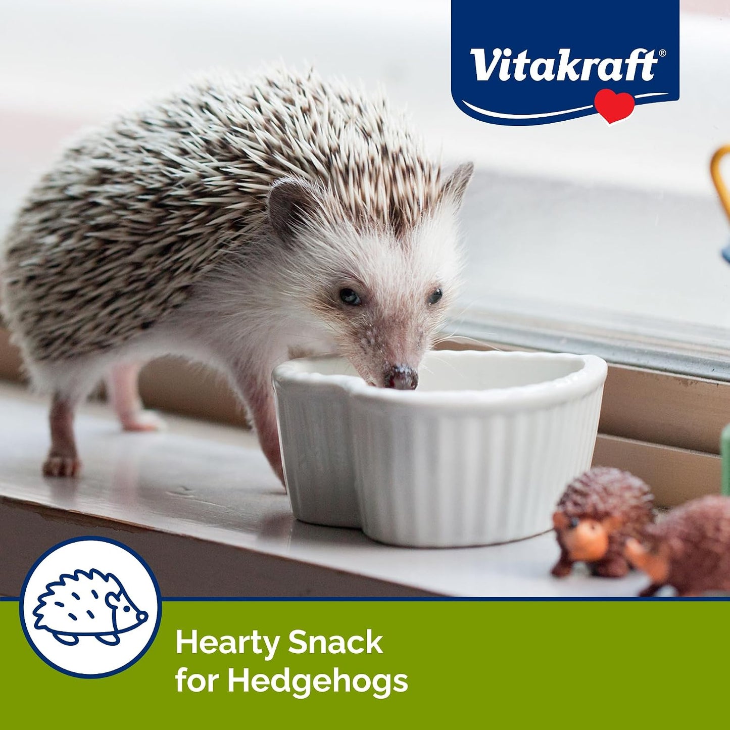 Authentic USA imported Sunseed hedgehog snack pouch on a clean surface