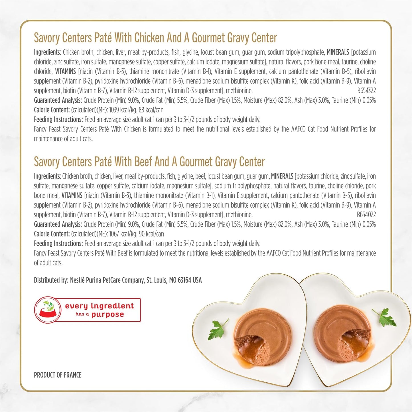 Purina Fancy Feast Savory Centers variety pack outer packaging