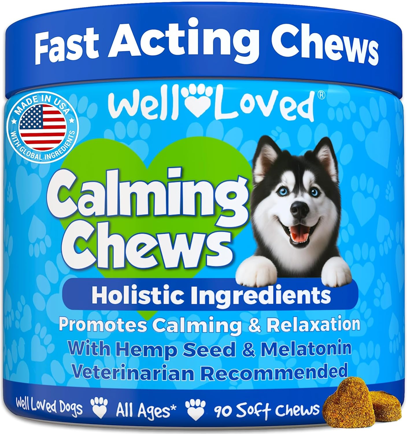 Well Loved Calming Chews for Dogs - Dog Calm Treats, Made in USA, Vet Recommended, Behavior Support with Melatonin & Hemp, Stress, Separation, Fireworks, Travel, Extra Strength - Image 10