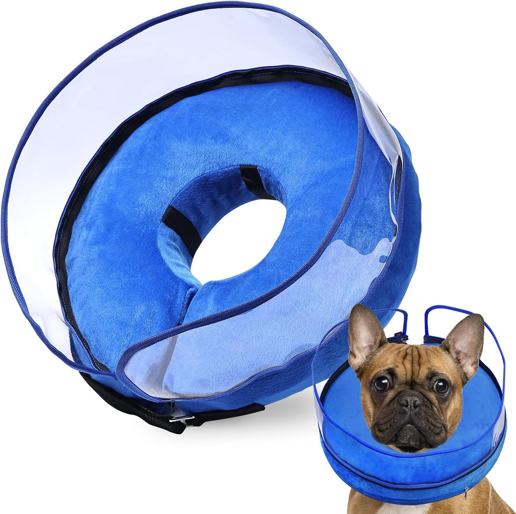 BARKLESS Dog Cone, Inflatable Dog Cone After Surgery for Large Breeds, Soft Surgery Collar with Enhanced Anti-Licking Guard Shield for Pets, Patented Protective Donut Collar - Image 14