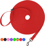 Hi Kiss Dog/Puppy Obedience Recall Training Agility Lead - 15ft 20ft 30ft 50ft 100ft Training Leash - Great for Play, Camping, or Backyard - Black 30ft - Image 11