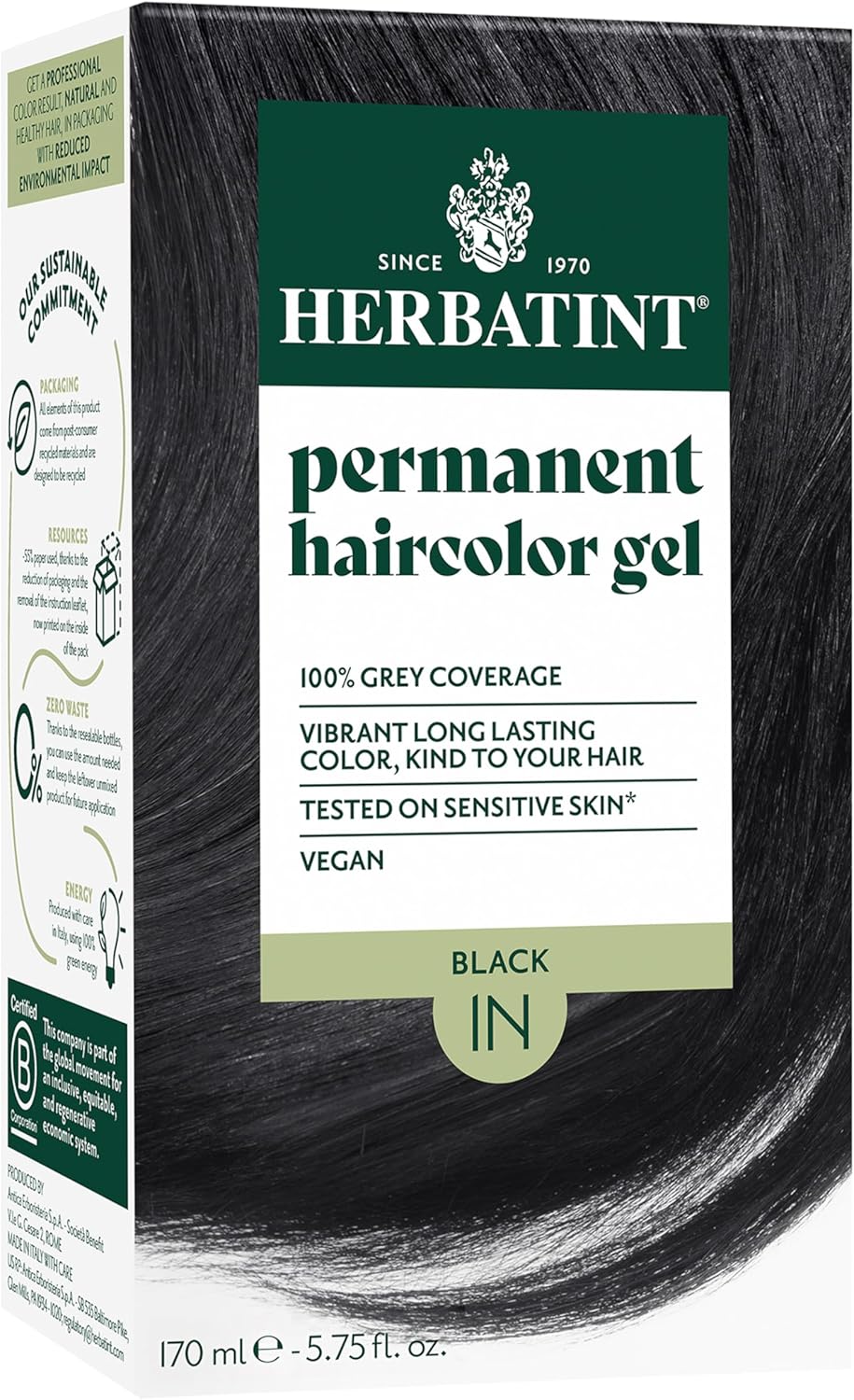 Herbatint Permanent Hair Dye For Women - 3N Dark Chestnut - For Up To 100% Gray Coverage of Resistant Gray Hair - Ammonia-Free, Alcohol-Free & Vegan - Salon Influenced Hair color 5.75 fl oz - Image 14