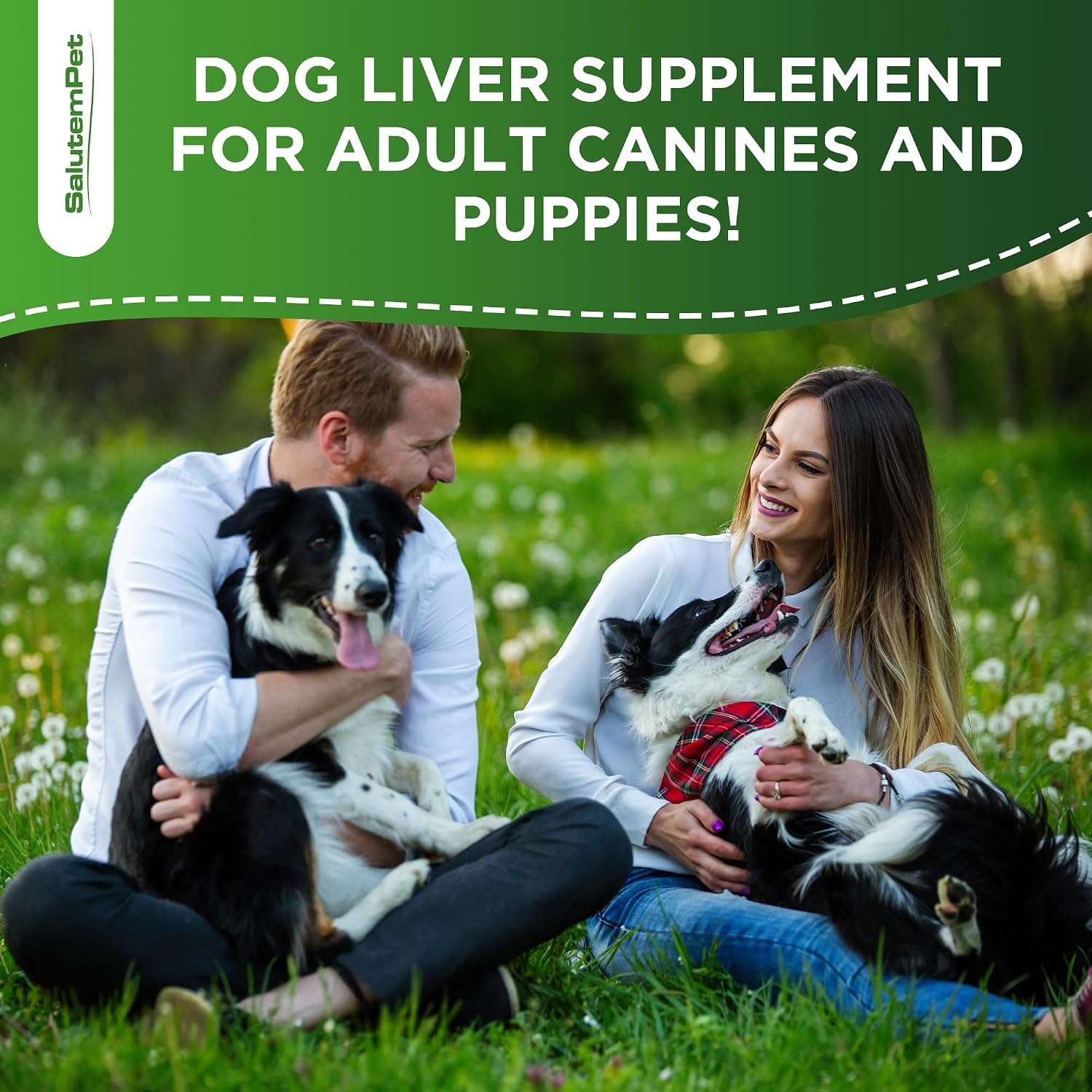 Premium pet health liquid supplement for canine detoxification and vitality.