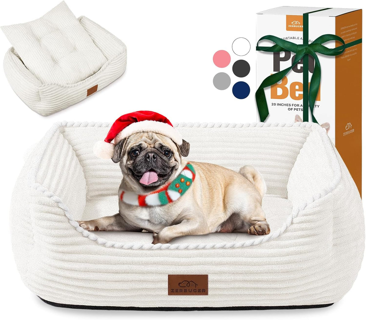 Zerbuger Orthopedic Dog Bed for Medium Dogs,Dog Sofa Beds Supportive Foam Pet Couch Bed with Removable Washable Mat and Nonskid Bottom (Medium, Pink) - Image 15