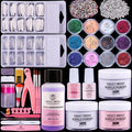 Sweet Trend beginners acrylic nail kit front view containing powder and monomer