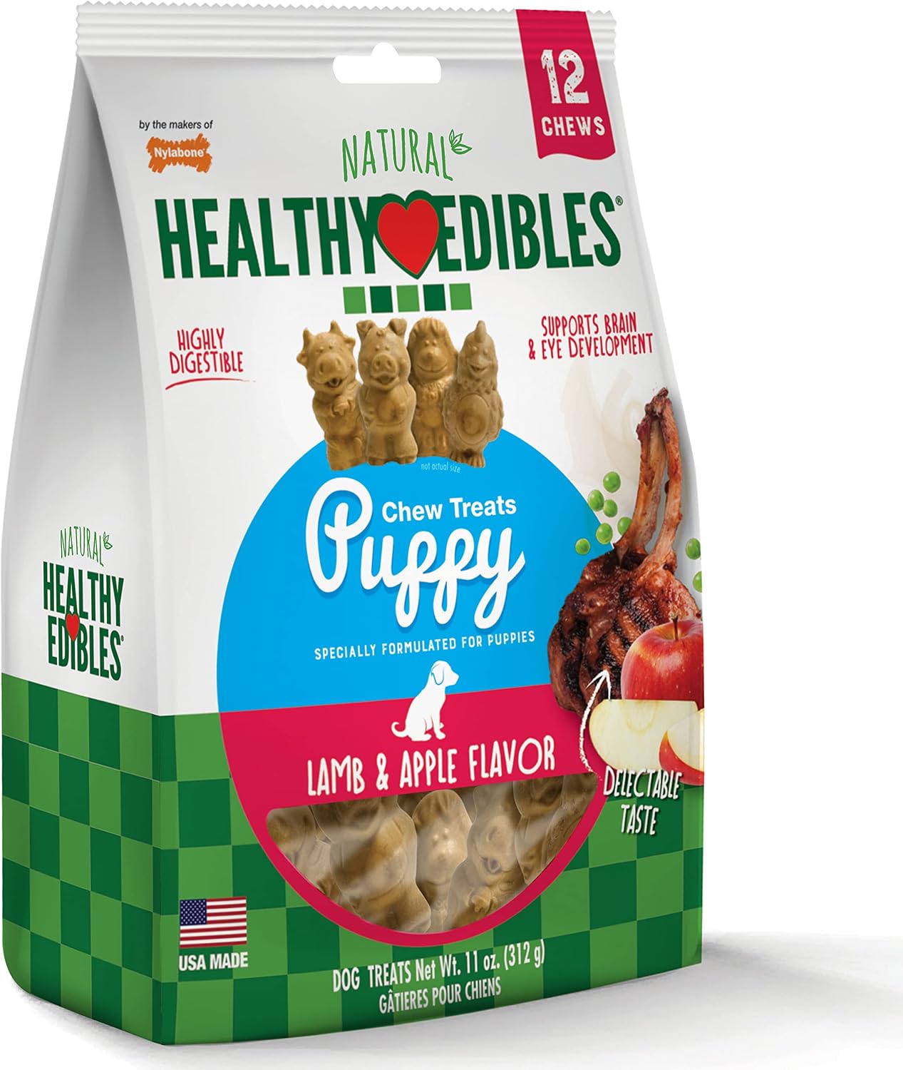 Small regular size Nylabone puppy bones