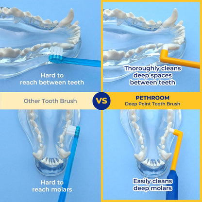Pethroom toothbrush packaging and product details
