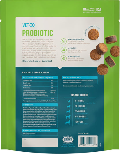 Close up view of VetIQ probiotic soft dog treats texture