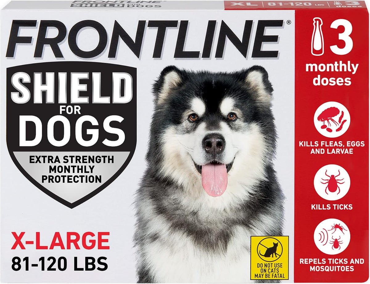 FRONTLINE Shield Flea & Tick Treatment for X-Large Dogs 81-120 lbs. Count of 6 - Image 10