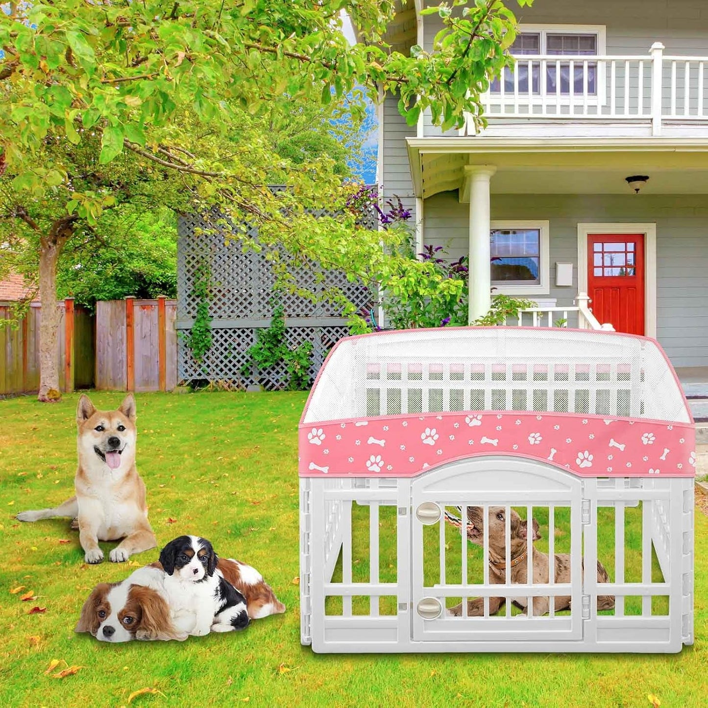 SilTriangle lightweight breathable puppy crate top replacement cover close up