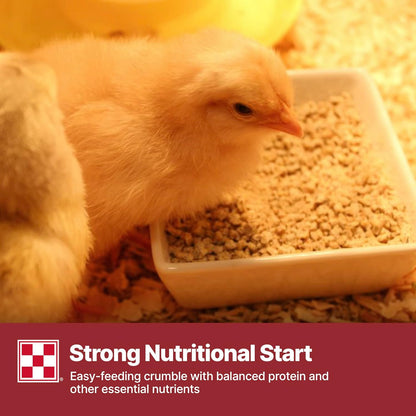 Authentic USA imported Purina chick starter feed packaging
