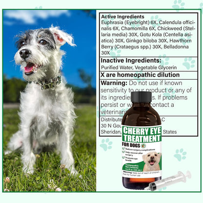 VetaSure liquid supplement for reducing dog eye redness and swelling