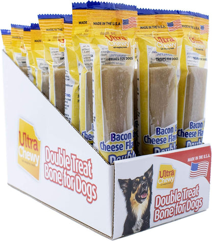 Ultra Chewy Peanut Butter Double Treat Bones: Long-Lasting Dog Treats Made in USA for Large and Small Breeds, Highly Digestible, Ideal for Aggressive Chewers (24 Count) - Image 14