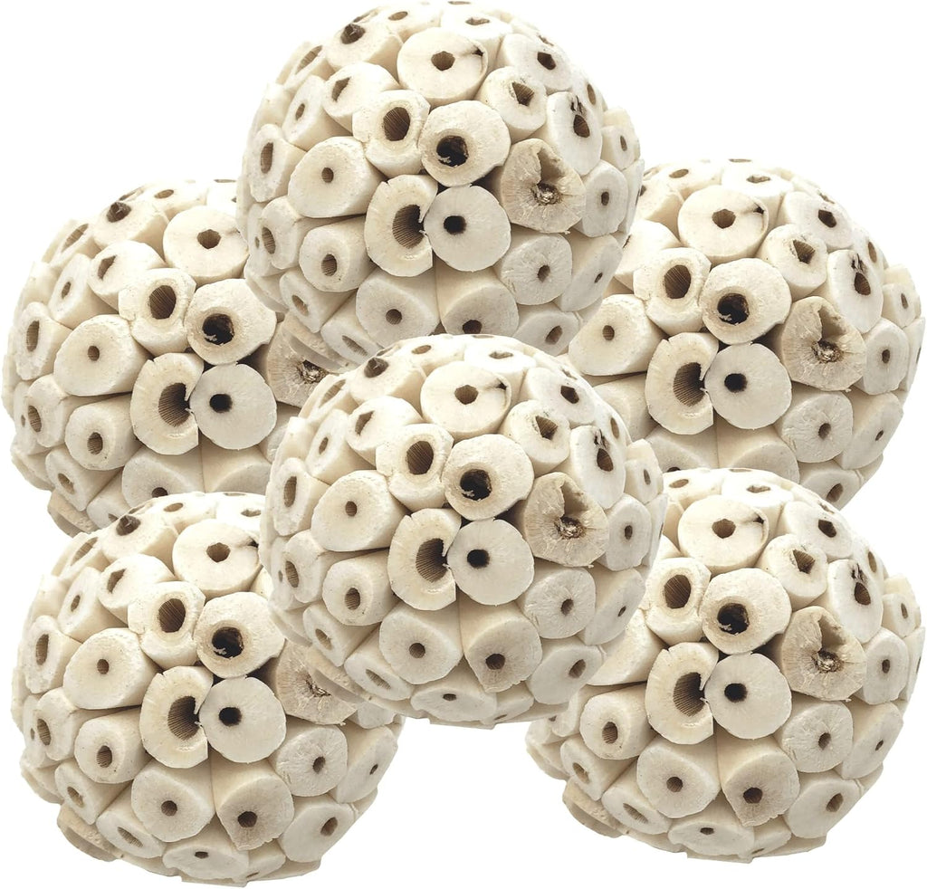 Bonka Bird Toys 1214 Pk3 All-Natural Sola Atta Balls, 3-Pack, 2" Diameter, Soft and Lightweight Chew and Foot Toys for Birds, Small Pets, and DIY Crafts, Safe for Parrots, Parakeets, and Cockatiels - Image 10
