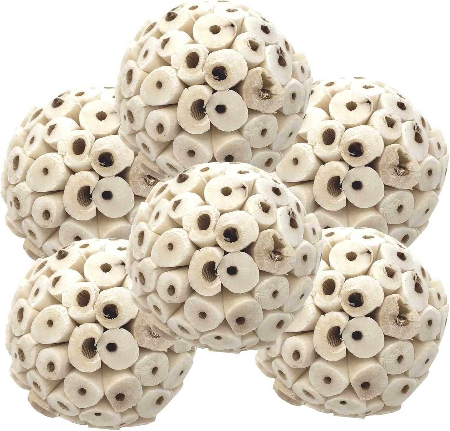 Bonka Bird Toys 1214 Pk3 All-Natural Sola Atta Balls, 3-Pack, 2" Diameter, Soft and Lightweight Chew and Foot Toys for Birds, Small Pets, and DIY Crafts, Safe for Parrots, Parakeets, and Cockatiels - Image 10