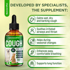 SalutemPet respiratory supplement bottle with dropper applicator
