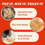 Low calorie freeze dried raw pet treats for indoor cat coat care