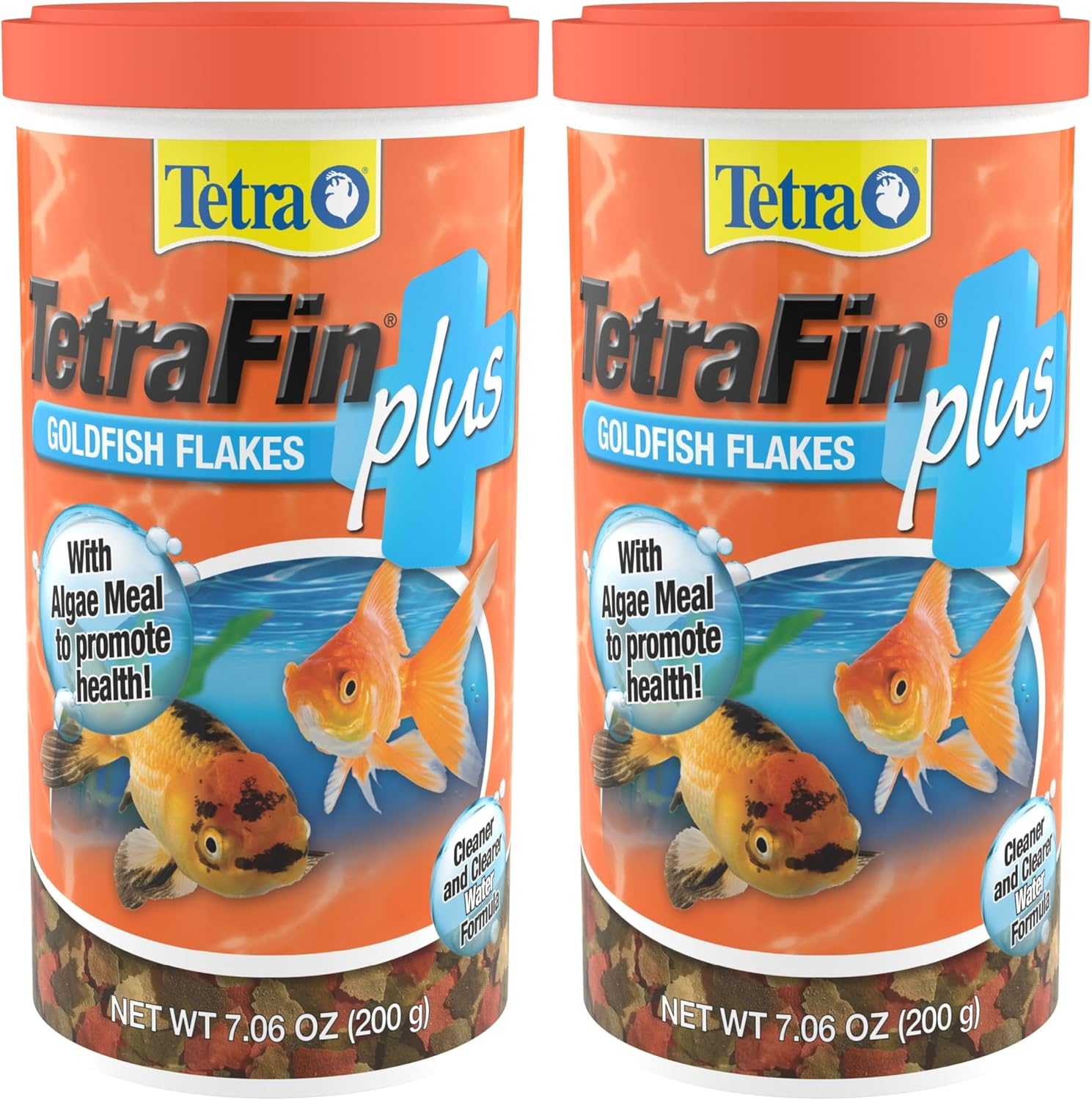 Imported USA premium daily diet goldfish flakes container back view