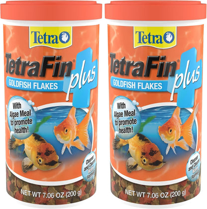 Imported USA premium daily diet goldfish flakes container back view