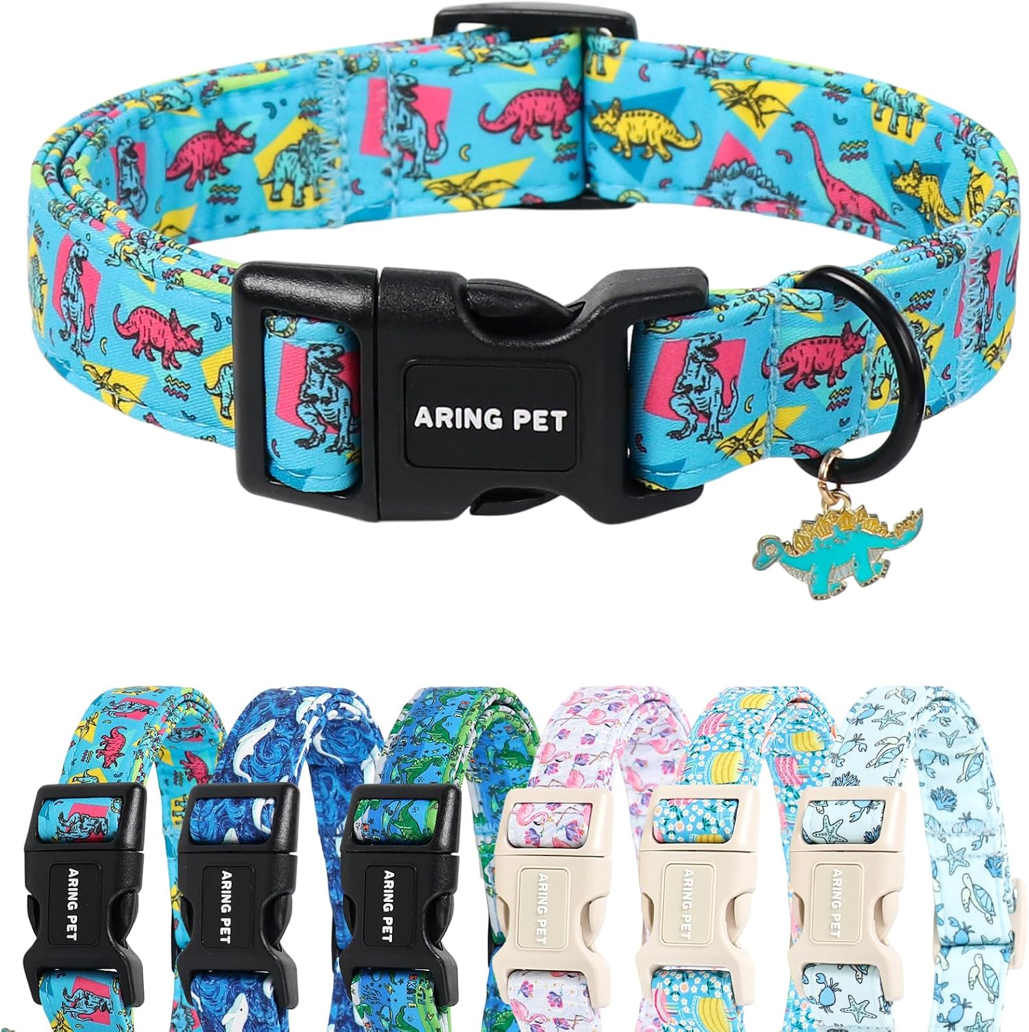 ARING PET 4th of July Dog Collar, Cute Patriotic American Flag Doggy Collars for Puppy Small Medium Large Boy Girl Dogs Pet, for Independence Parades Outdoor Walking Hiking Picnic Daily Photos, L - Image 12