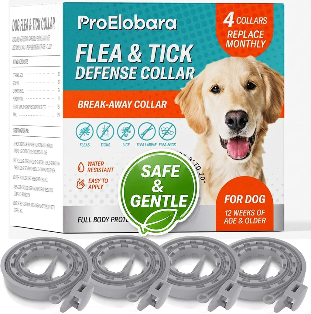 ProElobara dog flea and tick collar front view