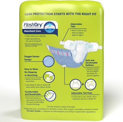 Hartz Disposable Dog Diapers, Size M 32 count, Comfortable & Secure Fit, Easy to Put On - Image 11
