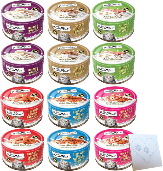 Fussie Cat Premium Wet Cat Food Variety Pack front view