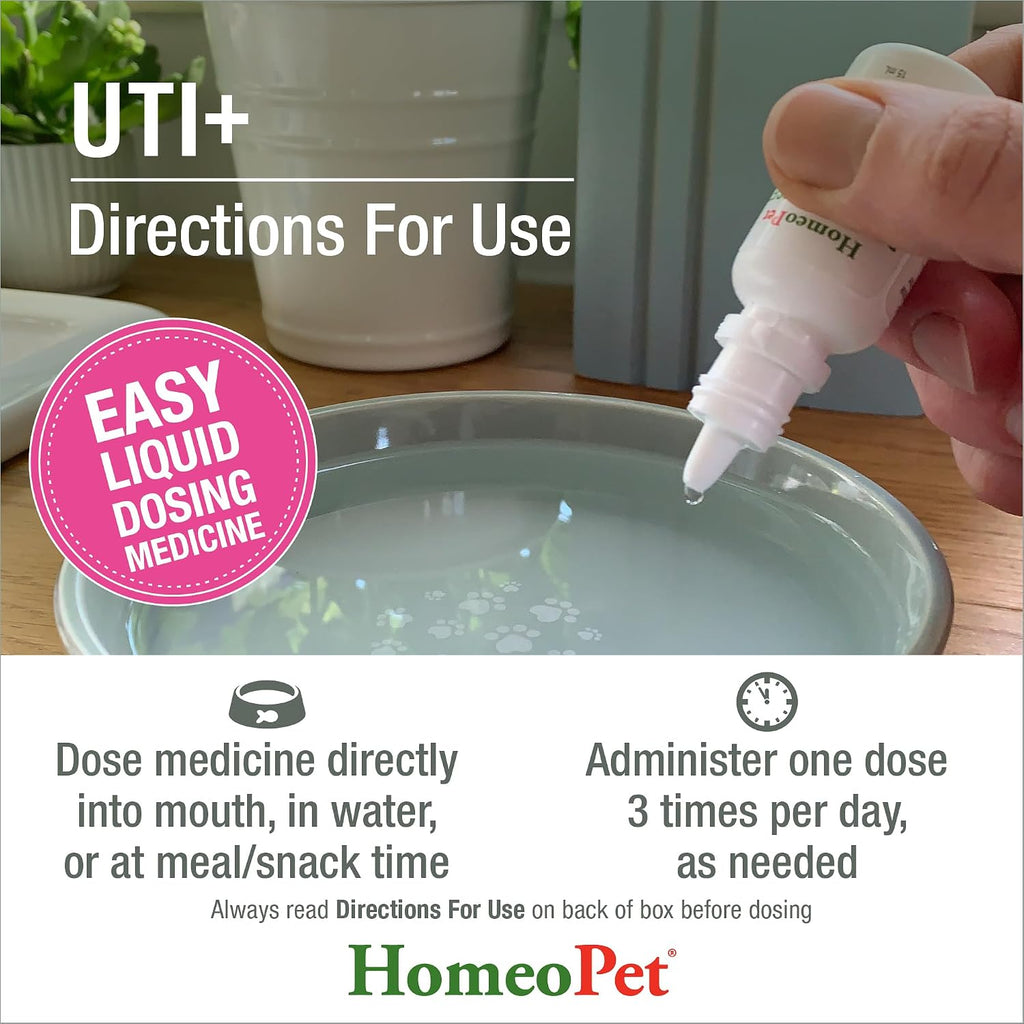 HomeoPet UTI+ natural homeopathic remedy for pets
