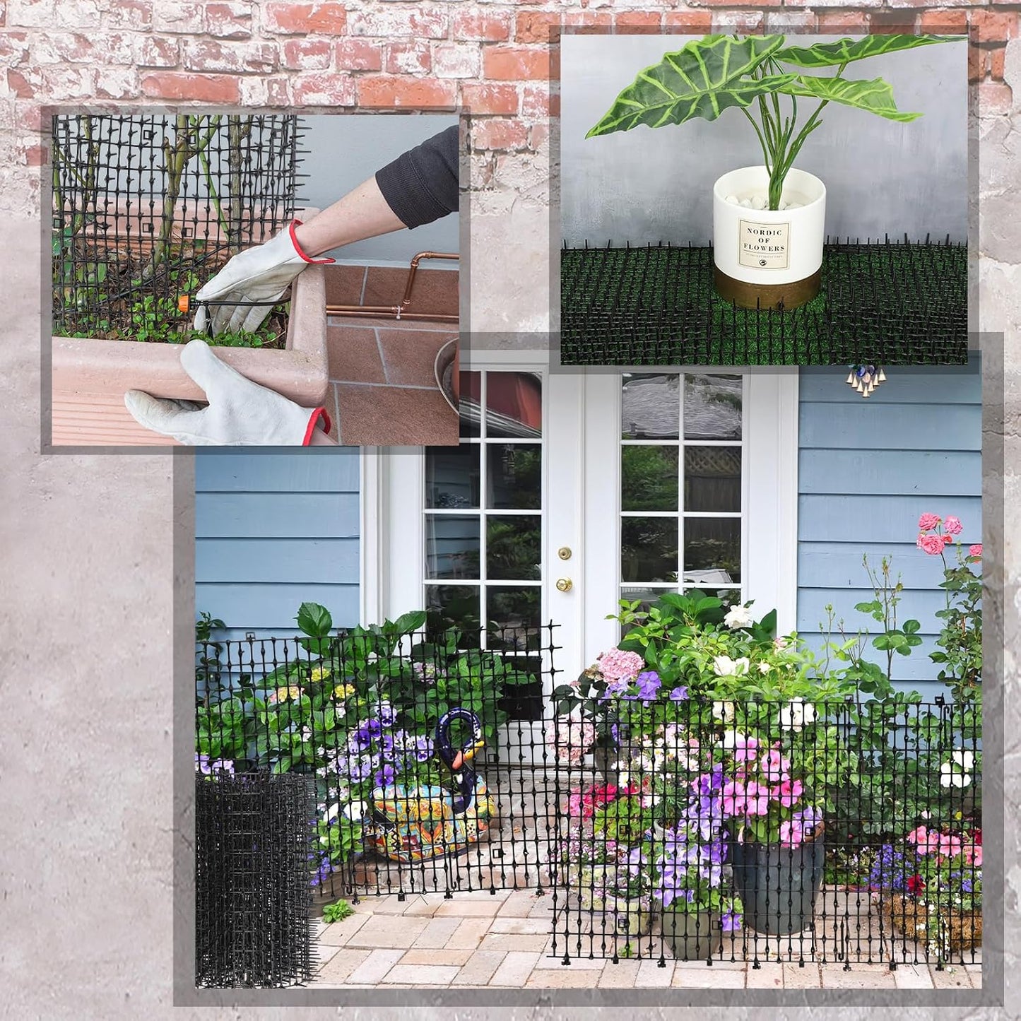Flexible Abbylike cat repellent mat wrapping around a tree trunk