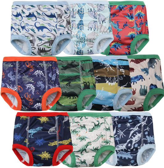 Joyo Roy boys absorbent potty training underwear front view displaying vibrant toddler prints