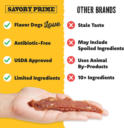 High protein farm raised duck jerky for dogs