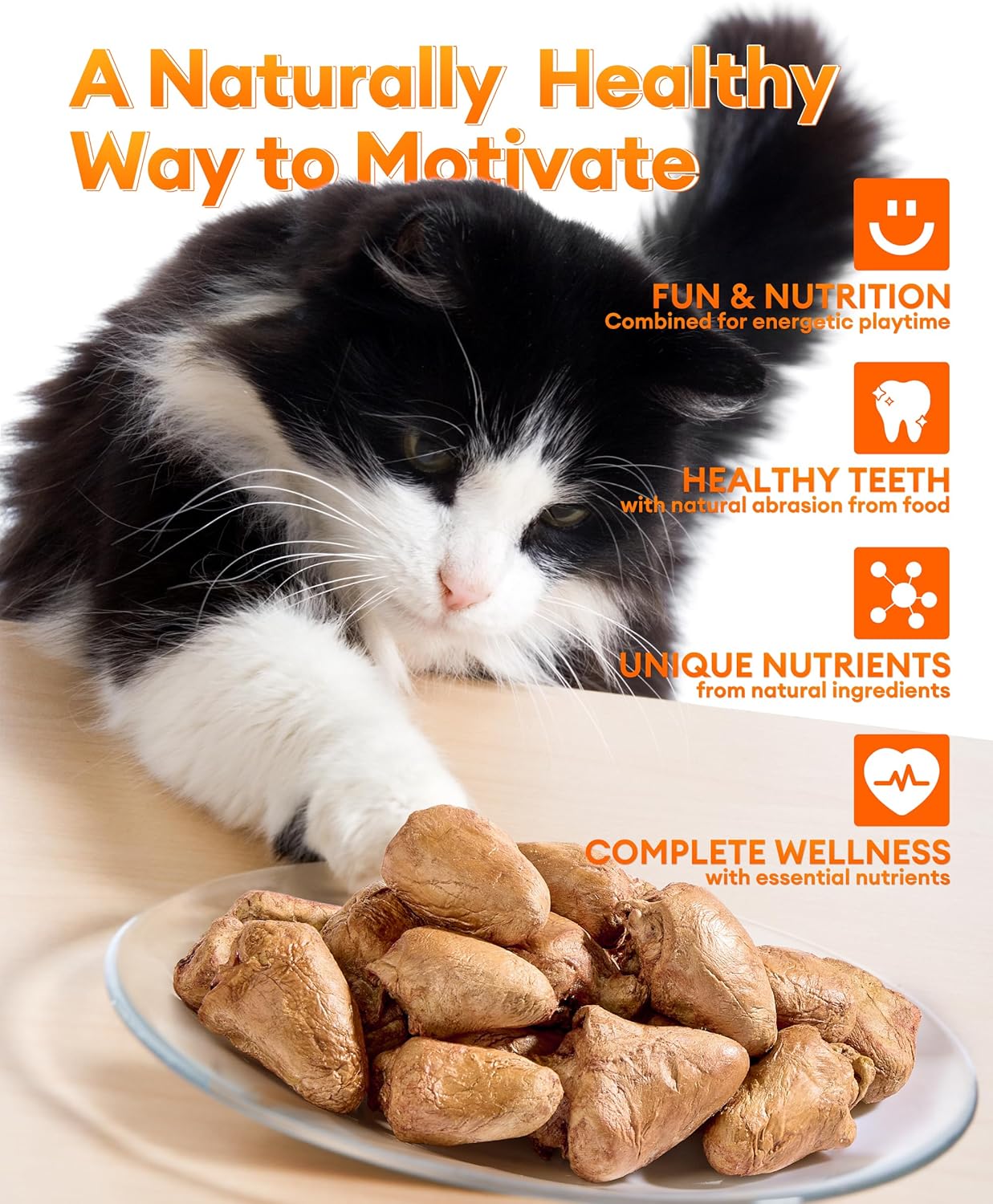 Pawaura high protein grain-free chicken heart treats packaging
