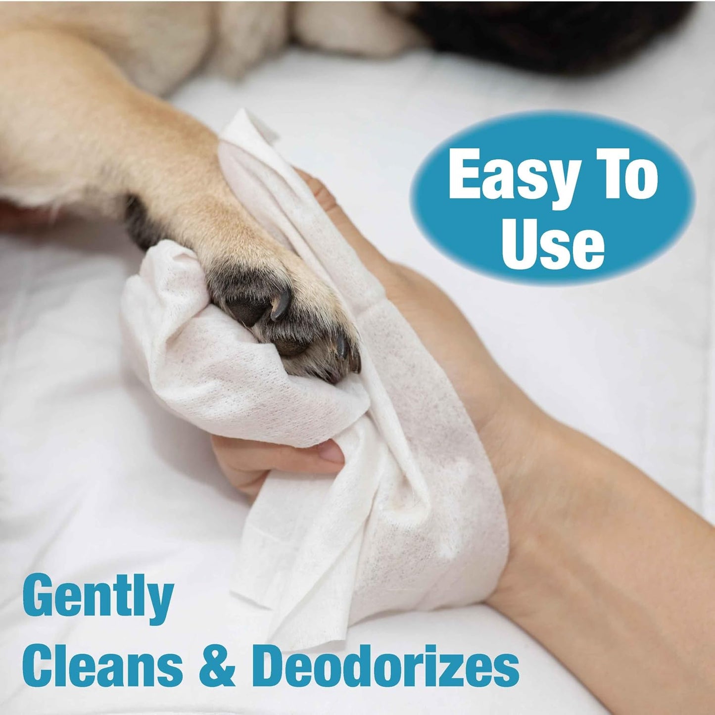 Premium imported USA dog paw and coat cleaning wipes