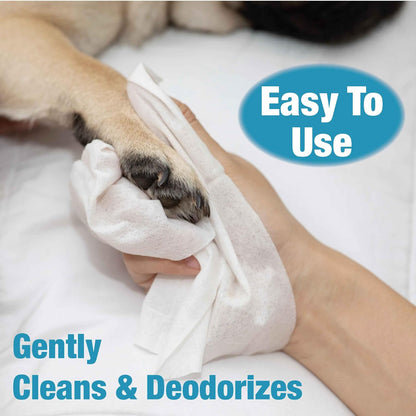 Premium imported USA dog paw and coat cleaning wipes