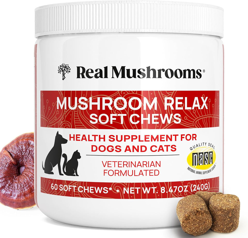 Real Mushroom Immune Pet Chews - For Daily Digestive & Immune Health - Mushrooms for Dogs & Cats Functional Treat - Mushroom Supplement for Dogs & Cats - 1 to 4 Chews For All Breeds & Sizes (60 Count) - Image 11