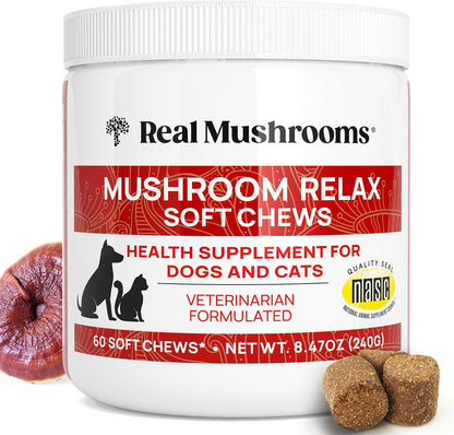 Real Mushroom Immune Pet Chews - For Daily Digestive & Immune Health - Mushrooms for Dogs & Cats Functional Treat - Mushroom Supplement for Dogs & Cats - 1 to 4 Chews For All Breeds & Sizes (60 Count) - Image 11