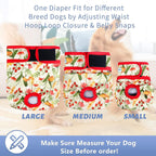 Leekalos medium size dog diapers highlighting the comfortable elastic tail hole design.