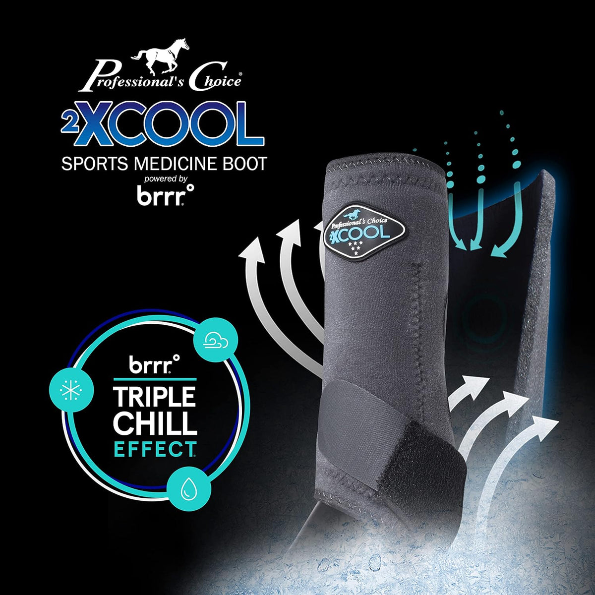 Premium equestrian leg guards with flexible stretch Kevlar patch on suspensory strap