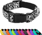 Reflective Dog Collar, Adjustable Soft Neoprene Padded Nylon Pet Collars with Buckle for Medium Dogs, Teal,M - Image 12