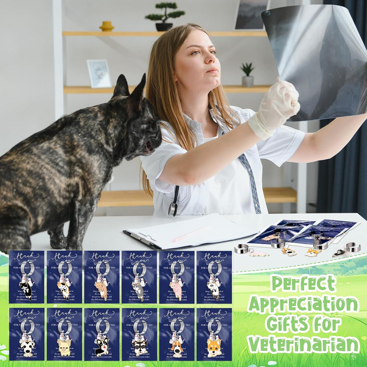 XunYee doctor and nurse appreciation tokens showcasing the flexible open ring design for universal stethoscope compatibility