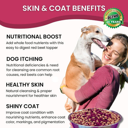 Premium non GMO single ingredient dehydrated table beets for pet wellness