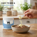 Easy to mix odorless taurine food topper for kittens and adult cats
